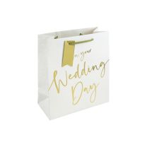 Wedding Day Script Medium Gift Bag 6ct