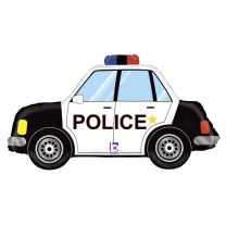 34" Police Car SuperShape Foil Balloon