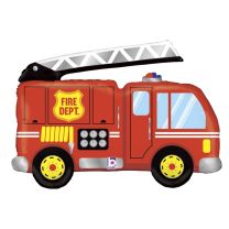 Red Firetruck 40" Supershape Foil Balloon