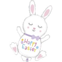 Hopping Easter Bunny 38" Supershape Foil Balloon