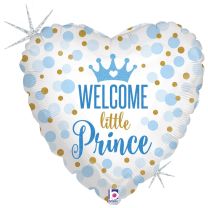 Welcome Little Prince 18" Foil Balloon