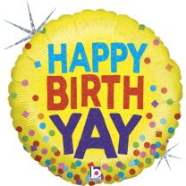 Happy Birth-YAY! 18" Foil Balloon