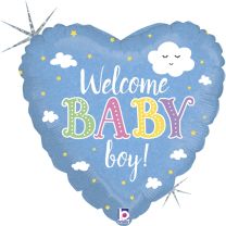 Welcome Baby Boy 18" Foil Balloon