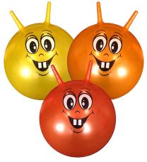 Ball Bouncer - Smile Face - 45cm 500g - 3 Astd Cols