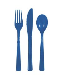 Royal Blue Assorted Cutlery 18ct 