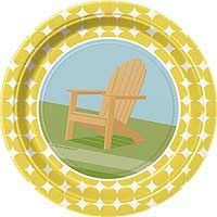7" Plates - Sunny Chairs - 8ct. 