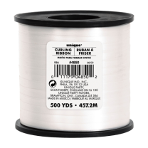 White Curling Ribbon - 500yds