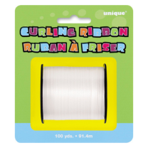 White Curling Ribbon - 100yds