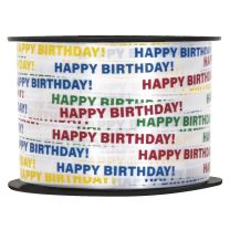 Happy Birthday Printed Curling Ribbon - 220yds