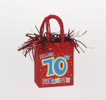 Happy 70th Birthday Bag - Weight - 6 pcs. Box