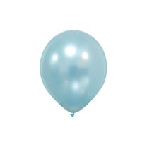 Soft Blue Premium Metallic Cattex 5" Latex Balloons 100ct