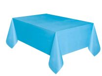 Powder Blue Plastic Tablecover 1ct