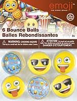 emoji Bounce Balls - 6ct. - 6PK.