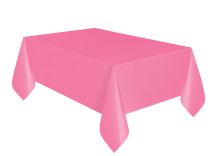 Hot Pink Plastic Tablecover 54