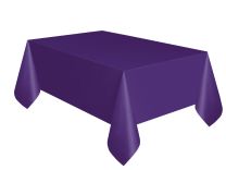 Deep Purple Plastic Tablecover 54