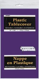 Deep Purple Plastic Tablecover 54"x108"