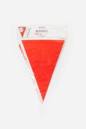 Flag Banner Bunting PE 10M Red & White 20x30cm
