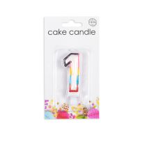 Numeral 1 Multicolour Candle (Box of 12)