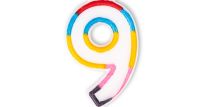 Numeral 9 Multicolour Candle (Box of 12)