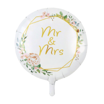 Mr & Mrs Flowers - 18" Foil Balloon