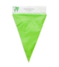  Light Green Giant Flag Banner Bunting PE 10M 