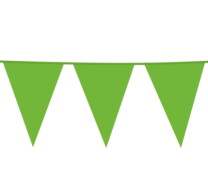  Light Green Giant Flag Banner Bunting PE 10M 