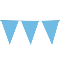 Baby Blue Giant Flag Banner Bunting PE 10M 