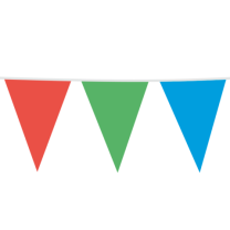 Multicolour Giant Flag Banner Bunting PE 10M 