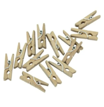 Mini Pegs Wood Gold 24ct