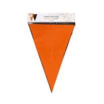 Black & Orange Giant Flag Banner Bunting PE 10M 
