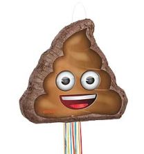 3D Pull Pi&ntilde;ata - Poop emoji - 15&frac14;"H x 18&frac12;"W