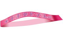 Birthday Girl Satin Sash 1CT. 24PK.