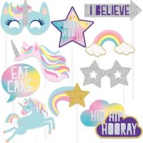 Unicorn Photo Props 10Ct