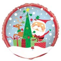 Christmas Colourful Santa 18" Foil Balloon