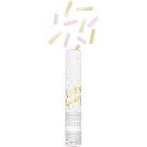 Hello Baby Pink & Gold Confetti Cannon