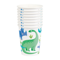 Dino Party Time 9oz Cups 8ct