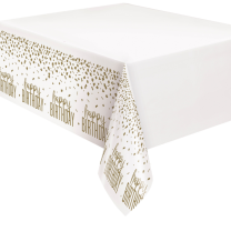 Gold Confetti Party Tablecover 1ct