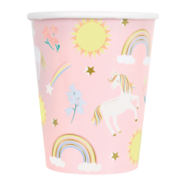 Dainty Unicorn Party Paper Cups 9oz 8ct