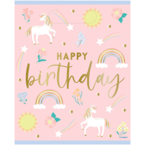 Dainty Unicorn Party Loot Bags 8ct