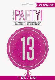 Pink/Silver Glitz 18