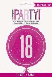 Pink/Silver Glitz 18