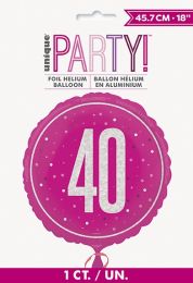 Pink/Silver Glitz 18