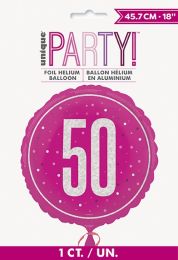 Pink/Silver Glitz 18