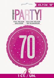 Pink/Silver Glitz 18