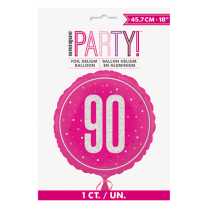 Pink/Silver Glitz 18