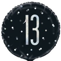 Black/Silver Glitz 18