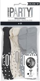 Black/Silver Glitz 12