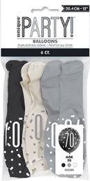 Black/Silver Glitz 12