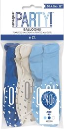 Blue/Silver Glitz 12