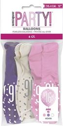 Pink/Silver Assorted Glitz 12